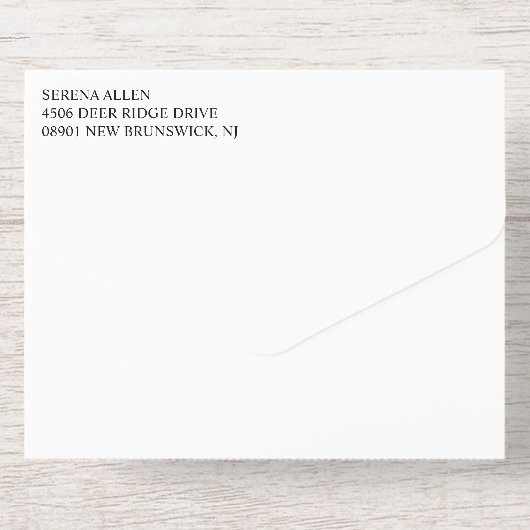 Black Gold Laurel Wreath Monogram Wedding All In One Uitnodiging (Achterzijde)