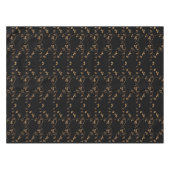 Black Gold leaf Lighthouse Route Decor Tafelkleed (Voorkant (Horizontaal))