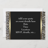Black Gold Leopard All Occasion Party Kaart (Achterkant)