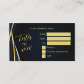 Black gold Logo Raffle Enter to Win Ticket (Devant)