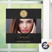Black Gold Logo Social Media Make-upstudio Raamsticker (Huis)