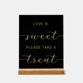 Black Gold Love is Sweet Please Take a Treat (Recto)