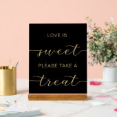 Black Gold Love is Sweet Please Take a Treat (Mariage)
