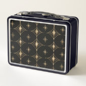 Black & Gold Luxury Geometric Lunchbox (Dos)