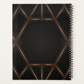 Black Gold Luxury Moderne Minimal Abstrait (Dos)