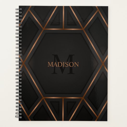 Black Gold Luxury Moderne Minimal Abstrait (Devant)