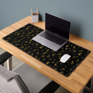 Black Gold Luxury Numéros Devise Symboles Motif