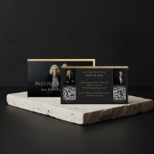 Black Gold Luxury Real Estate Agent Photo Luxe Visitekaartje