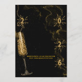 Black & Gold Luxury Sparkle Dinner Menu Template (Dos)
