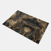 Black Gold Marble  Deurmat (Schuin)
