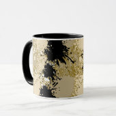 Black & Gold Marble Mug — Art in Every Sip (Devant gauche)