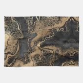 Black Gold Marble  Theedoek (Horizontaal)
