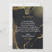 Black & Gold Marblwill sera mon invitation de demo (Devant)