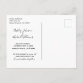 BLACK GOLD MODERN-fotoscript onze datum opslaan Aankondigingskaart (Achterkant)