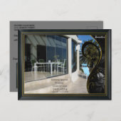 Black Gold Modern Geometric Abstract Briefkaart (Voorkant / Achterkant)