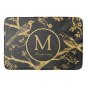 Black Gold Monogram Badmat (Voorkant)