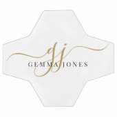 Black Gold Monogram Script Name (Plat)
