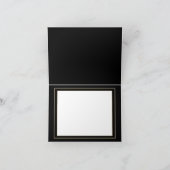 Black Gold Music Note Kaart (Binnen)