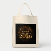 black gold new year tote bag (Devant)