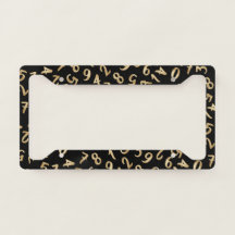 Black Gold Numbers Luxury Motif Chic Comptable