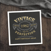 Black Gold oud tot perfecte verjaardag Nap Servet