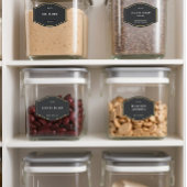 Black Gold Pantry Organisation Badge Étiquette