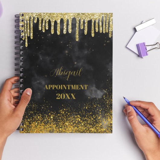 Black Gold Parties scintillant Drips Blush Nom 202