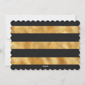 Black Gold Photo Joyeuse carte de Noël (Dos)