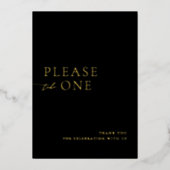 Black & Gold Please Take One Wedding Favor Sign (Voorkant)
