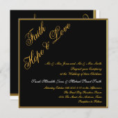 Black Gold Popular Weddenation Kaart (Voorkant / Achterkant)