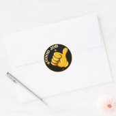 Black Gold pouces up Good Job Sticker (Enveloppe)