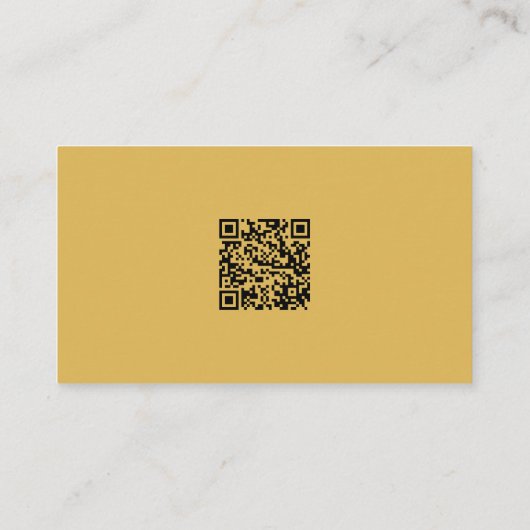 Black Gold Professional, aangepaste QR-code voor f Visitekaartje (Achterkant)