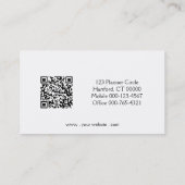 Black Gold Professional, aangepaste QR-code voor f Visitekaartje (Achterkant)