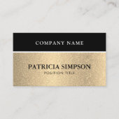 Black & Gold QR Code with Social Media & Web Links Visitekaartje (Voorkant)