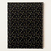 Black Gold Raindrop Moderne Monogramme tendance (Dos)