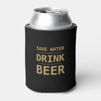 Black Gold Save Water Drink Beer Persoonlijke naam Blikjeskoeler