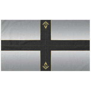 Black Gold Silver Masonic Tablecloth & Decorations Tafelkleed