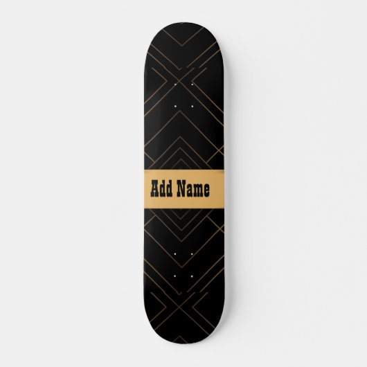 Black Gold Skateboard (Voorkant)