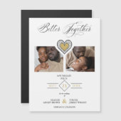 Black & Gold Sophisticated Better Together Quote (Voorkant / Achterkant)