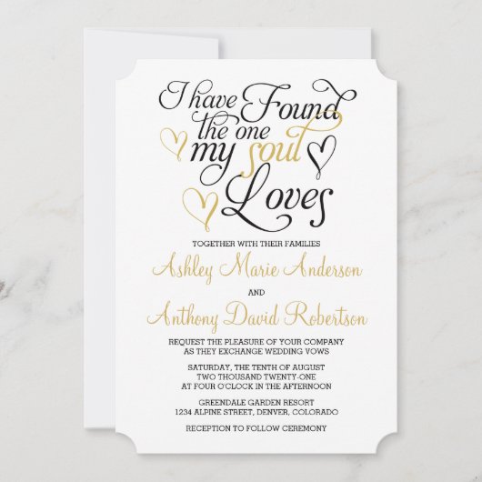 Black Gold Soul houdt van hardeweddenschap Kaart (Voorkant)