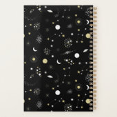 Black Gold Stars Galaxies Space Planner (Achterkant)