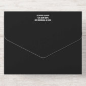 Black Gold String Lights Foto Milestone Verjaardag All In One Uitnodiging (Achterzijde)