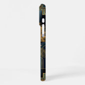 Black Gold Teal iPhone 16 Pro Max Case  Hoesje (Linkerkant)