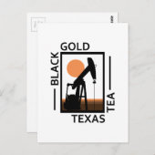 Black Gold Texas Tea Briefkaart (Voorkant / Achterkant)