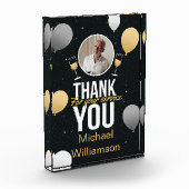 Black & Gold Thank You – Retirement Keepsake Fotoblokken (Links)