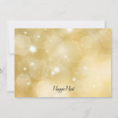 Black Gold Tree Corporate Holiday Party Kaart (Achterkant)