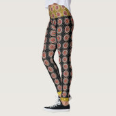 Black Gold Trendy Colorful Abstracte Leggings (Links)