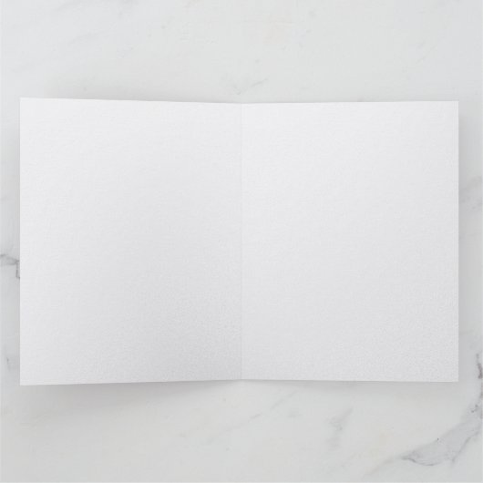 Black, Gold & White Marble Folded Greeting Card Kaart (Binnen)