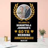 Black Gold Wreath Photo 60e anniversaire Mariage (Mariage)