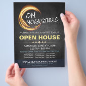 Black Gold YOGA Massage Therapy Studio Open House Flyer (Hand)